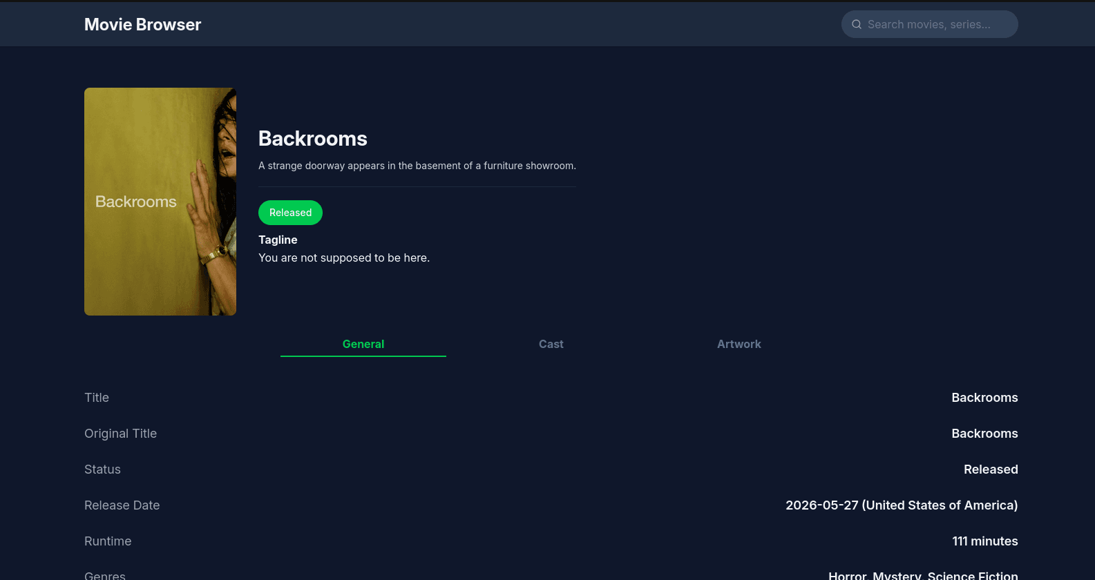 Movie Browser - Каталог фильмов и сериалов — скриншот 2